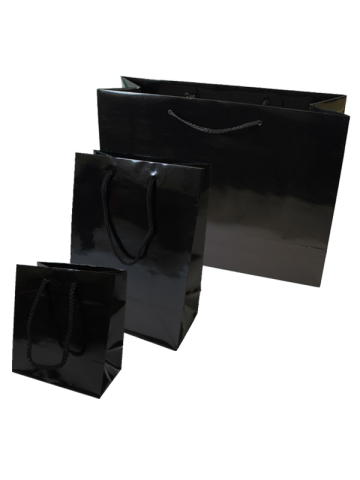 Black, Gloss Laminated EuroTotes