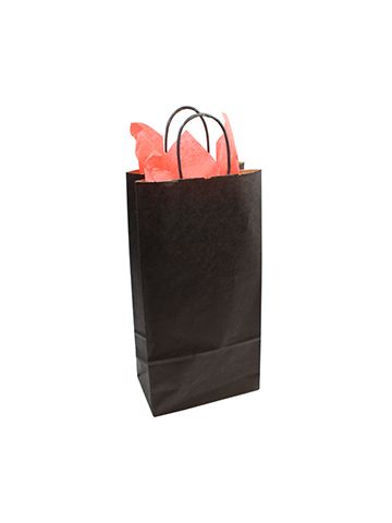 Silver, Double Bottle Wine Shopping Bags