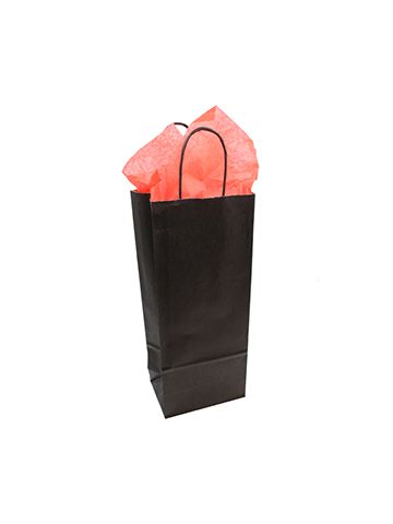 Silver, Single Bottle Wine Shopping Bags