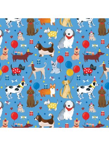 Party Dogs, Animal Gift Wrap