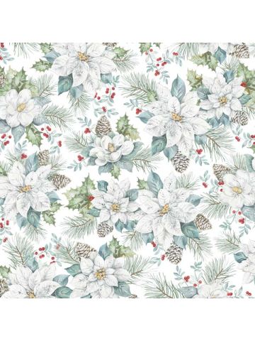 Snowdrift Floral, Mistletoe Gift Wrap