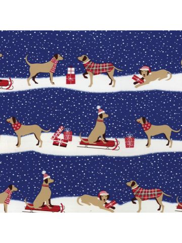 Brown Lab Holiday, Holiday Animal Gift Wrap