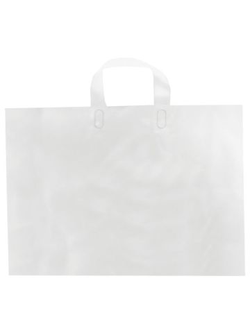 Clear, AmeriTote HD Plastic Shopping Bags, 12" x 10" + 4"