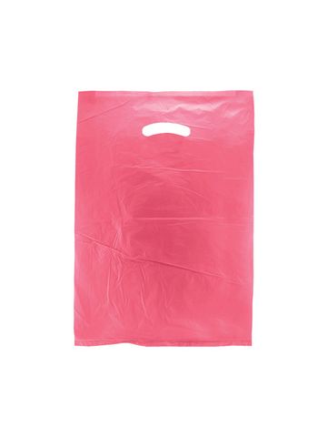 Magenta, Plastic Merchandise Bags, 12" x 3" x 18"