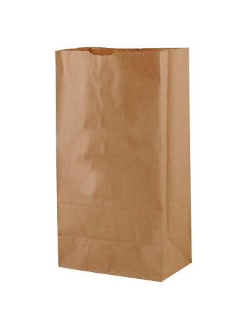 #10 Brown Recycled Paper SOS Bags, 6-1/2" x 4" x 13-1/4"