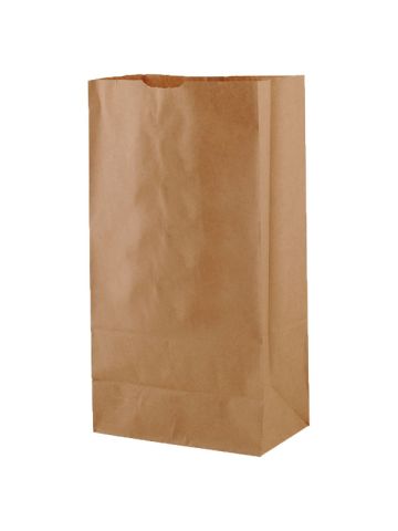 #12 Brown Recycled Paper SOS Bags, 7-1/8" x 4-3/8" x 13-15/16"