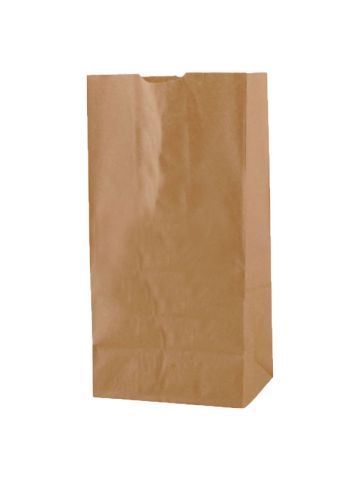 #8 Brown Recycled Paper SOS Bags, 6-1/4" x 3-13/16" x 12-1/2"