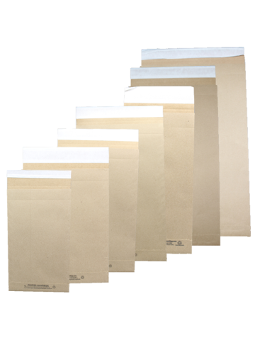 Eco-Shipper (Peel & Seal) Mailers, Natural Kraft