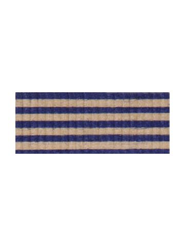 Navy/Kraft, Stripe Natural Curling Ribbon