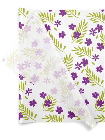 Purple Passion, Botanical Printed Tissue Paper