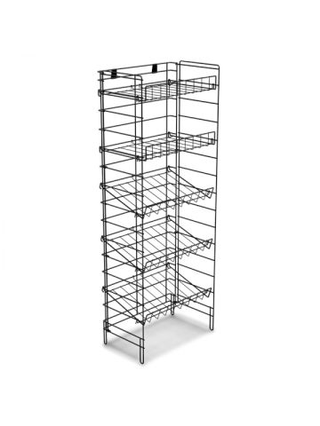 5 Tier Adjustable Wire Rack, Black