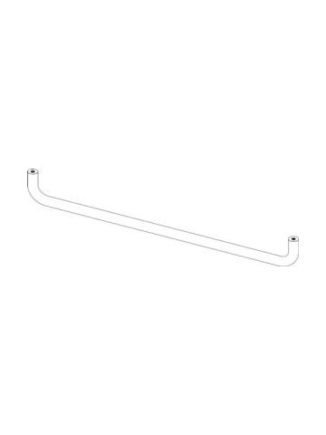 14" Front Facing Hangrod, Brushed Satin Nickel