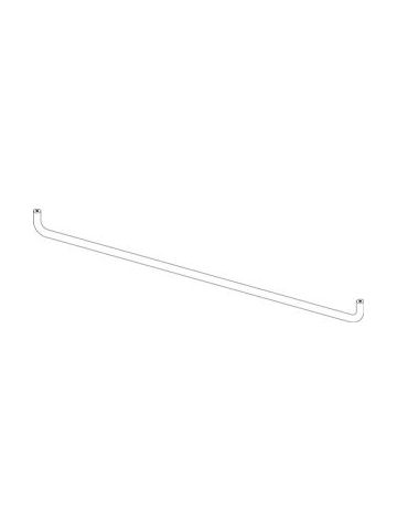 24" Side Facing Hangrod, Brushed Satin Nickel