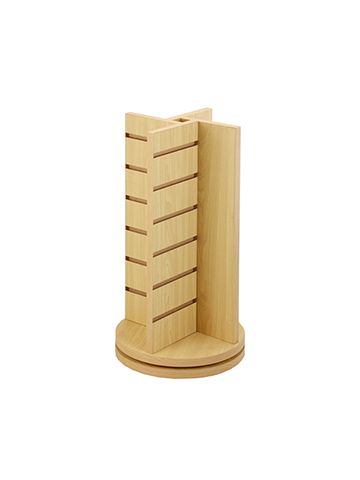 4-Way Slatwall Countertop Rack, Maple, 21.5" x 12" x 12"