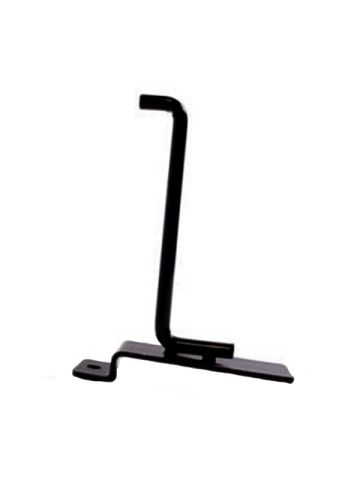 4" Black, Heavy duty slatwall hook with 90 deg. Tip