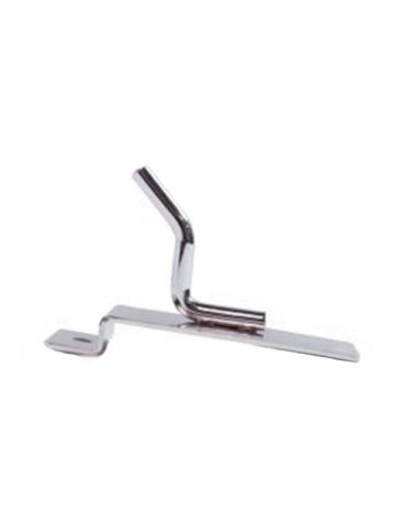 1" Chrome, Heavy duty slatwall hook with 45 deg. Tip