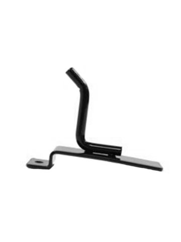 2" Black, Heavy duty slatwall hook with 45 deg. Tip