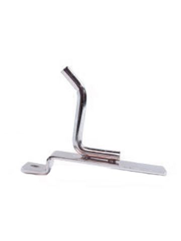 2" Chrome, Heavy duty slatwall hook with 45 deg. Tip