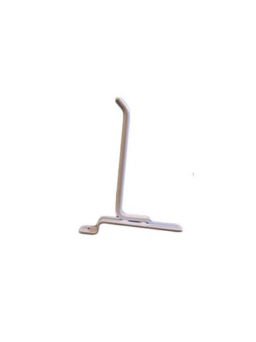 4" White, Heavy duty slatwall hook with 45 deg. Tip