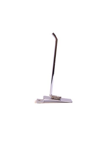 6" Chrome, Heavy duty slatwall hook with 45 deg. Tip