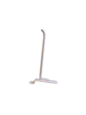 6" White, Heavy duty slatwall hook with 45 deg. Tip