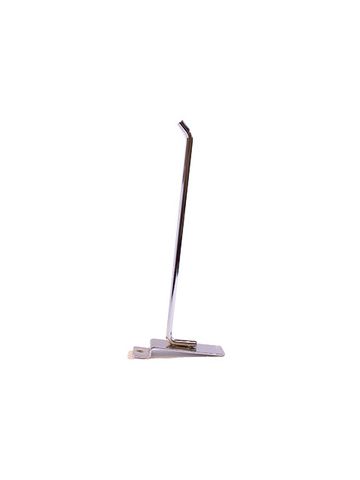 8" Chrome, Heavy duty slatwall hook with 45 deg. Tip