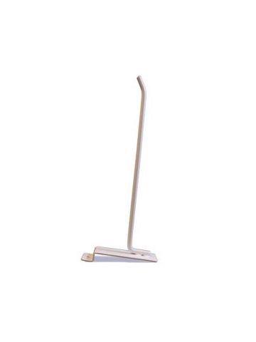 8" White, Heavy duty slatwall hook with 45 deg. Tip