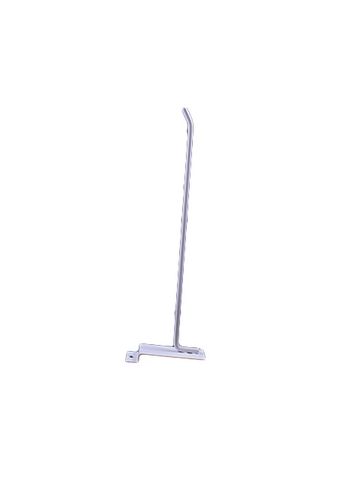 10" White, Heavy duty slatwall hook with 45 deg. Tip