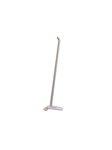 12" White, Heavy duty slatwall hook with 45 deg. Tip