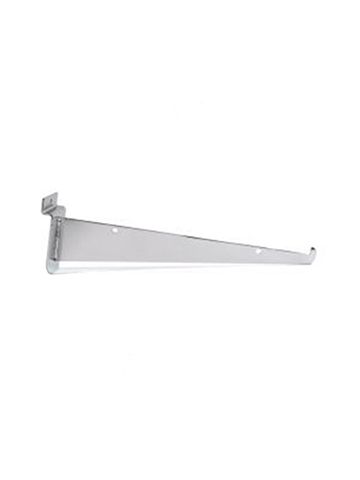 10" Chrome, Standard Bracket for Slatwall or Slatgrid