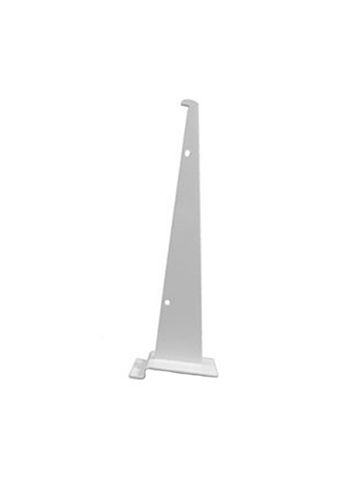 10" White, Standard Bracket for Slatwall or Slatgrid