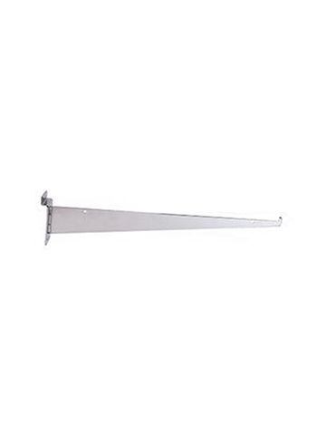 16" Chrome, Standard Bracket for Slatwall or Slatgrid