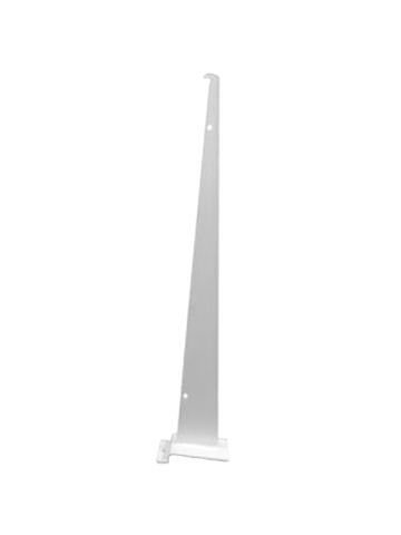 16" White, Standard Bracket for Slatwall or Slatgrid