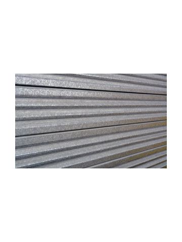 3D Corrugated Metal Textured Slatwall , Galvanized