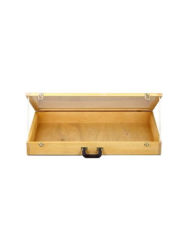 Portable Display Case, Natural Pine, 24" x 36" x 4"