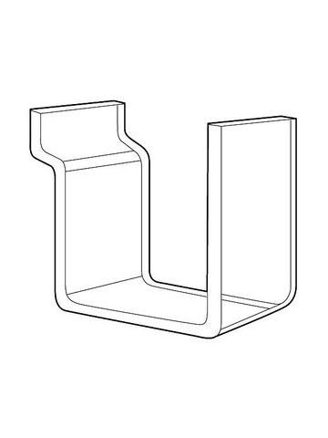 Acrylic Hook for Slatwall or Slatgrid