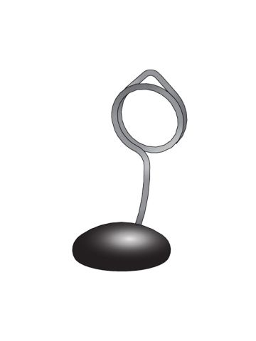 Vinyl Base, Spiral Clip 1”H