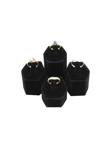 Black Velvet, Ring Clip 4 Piece Riser Set