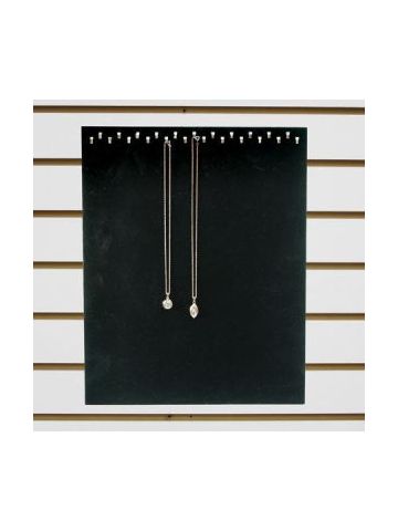 Jewelry 23 Hook Display, Black Velvet, 12" x 15"