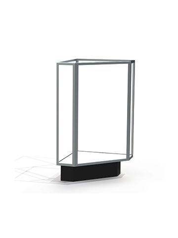 Corner Display Cases, use with Extra Vision Case with Lights