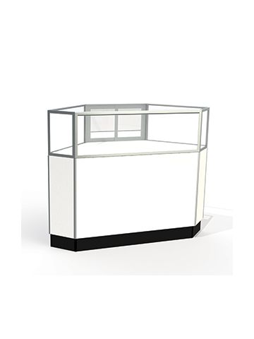 Mirror Doors, Rear Access Corner Display Cases, for Jewelry Showcase