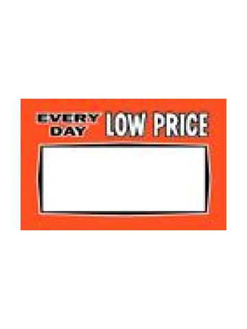 Red Every Day Low Price, Sign Cards