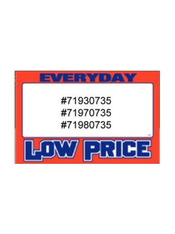 Everyday Low price', Printable Sign Cards