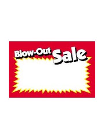 Blow Out Sale, Sign Cards