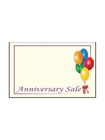 Anniversary Sale', Seasonal Sign Cards