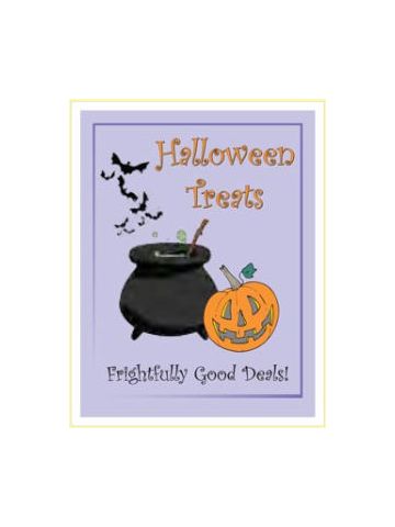 Window Poster, "Halloween Treats", 28" x 36"