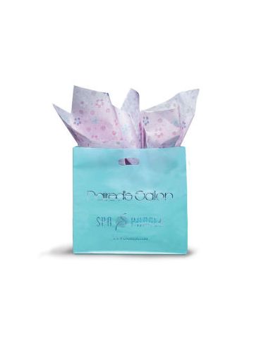 Aqua, Large Frosted SOS Gift Bags