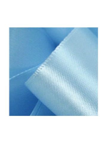 Light Blue, Single Faced Satin Ribbon