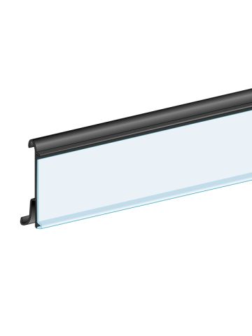 Hussmann® Extrusion, Clip-Over 1.25"H x 30.25"L, White, Ticket molding