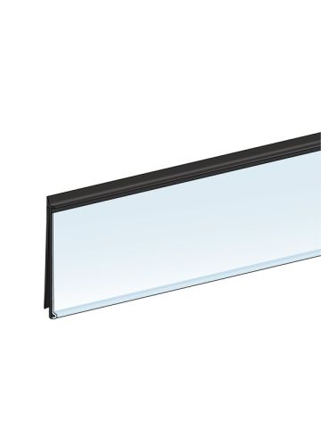 C-Channel Clip in ClearVision Ticket Molding 1.23 back Leg 1.25H x 47.625"L , White